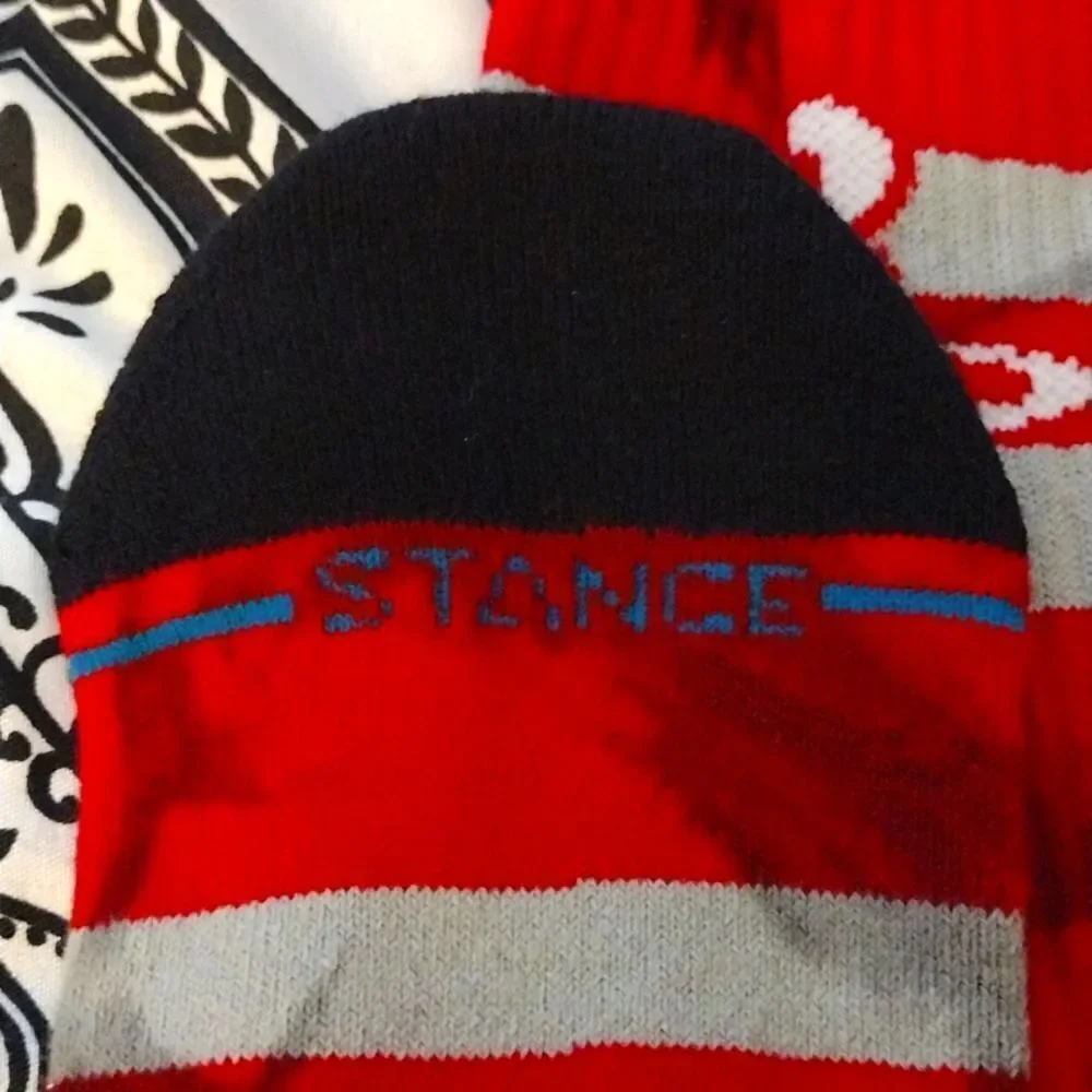 STANCE‎ Houston Rockets Red Tie Dyed Crew Socks Mens LG NWOT